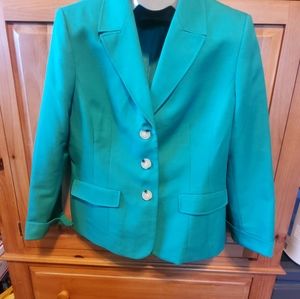 Black Label Evan Picone blazer green size 14